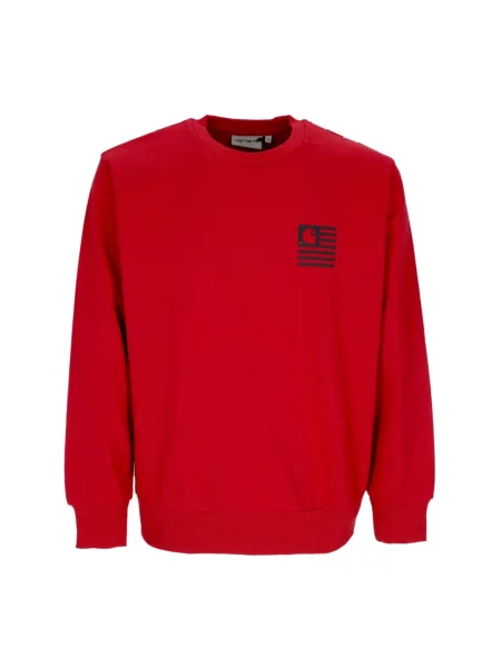 Bluza Carhartt Wip z kołnierzem czerwona
