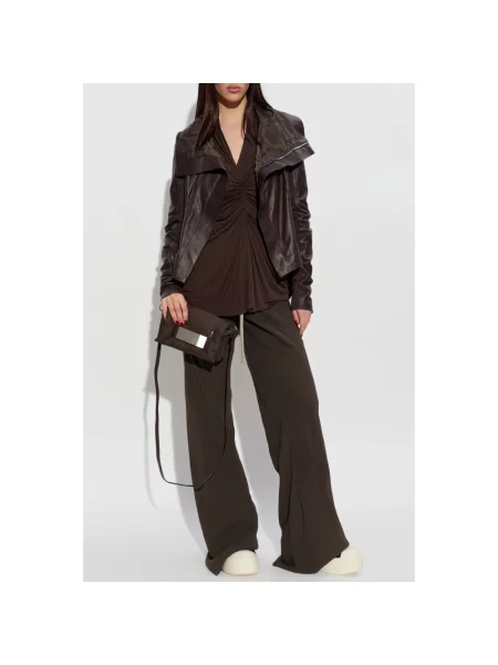 Spodnie Rick Owens brązowe