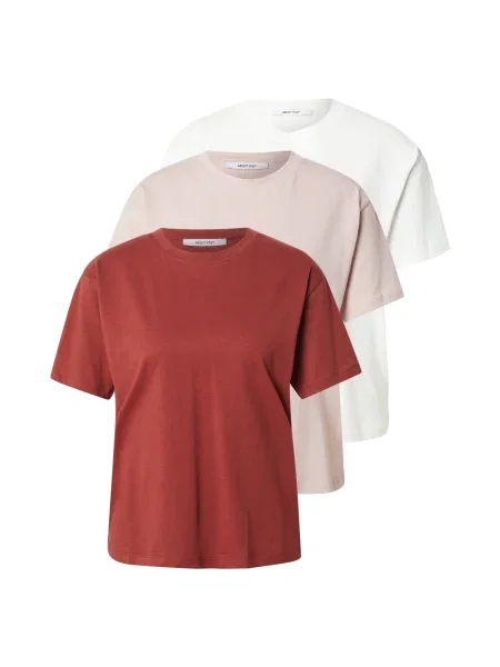 ABOUT YOU Tricou Astrid mov liliachiu / roșu ruginiu alb