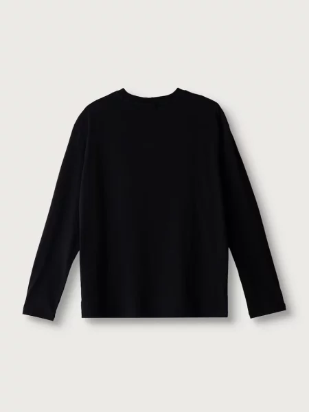 Napapijri tričko s dlouhým rukávem S-NEW BOX LOGO LS černé
