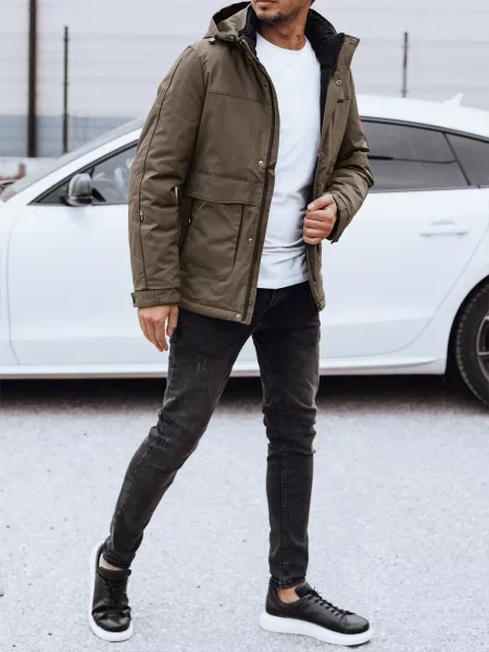 Geacă Dstreet cu glugă maro