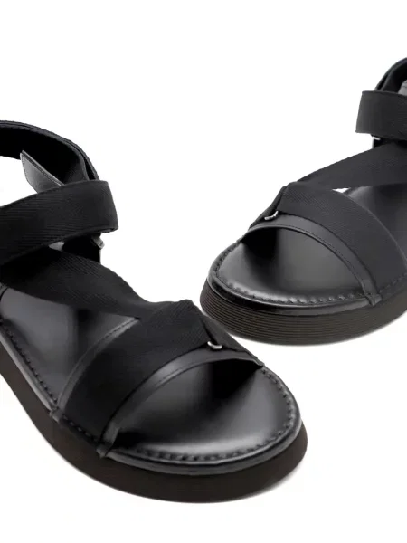 Sandale Giorgio Armani din piele negru