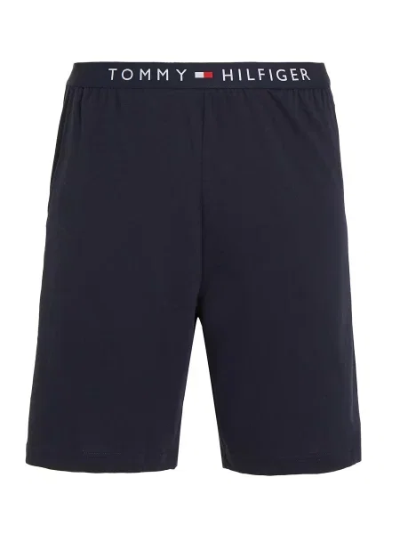 Tommy Hilfiger Underwear Pantaloni de pijama bleumarin / roșu alb