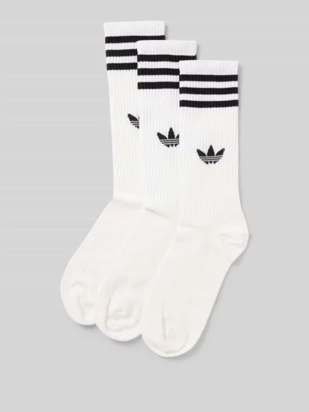 Skarpety Adidas Originals z nadrukiem białe