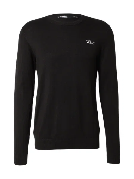 Karl Lagerfeld Pulover negru alb