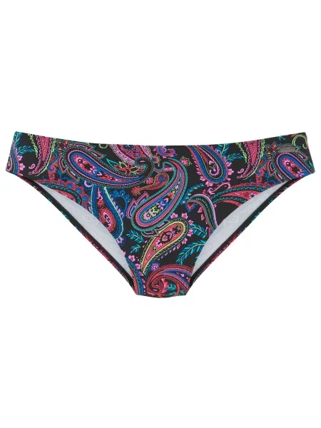 VENICE BEACH Slip costum de baie albastru închis / verde deschis / roz zmeură negru