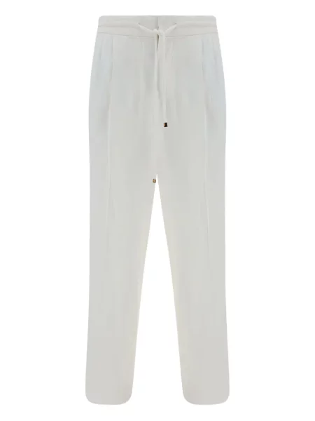 Kalhoty Brunello Cucinelli bílé