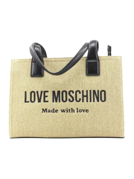 Love Moschino torebka shopper beżowa