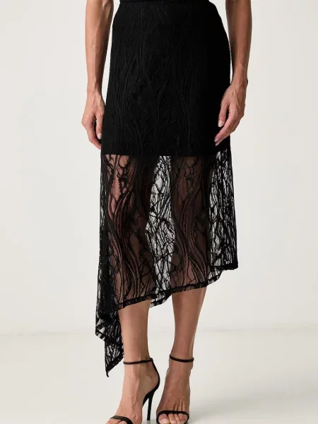 Guess fustă EVELYN negru