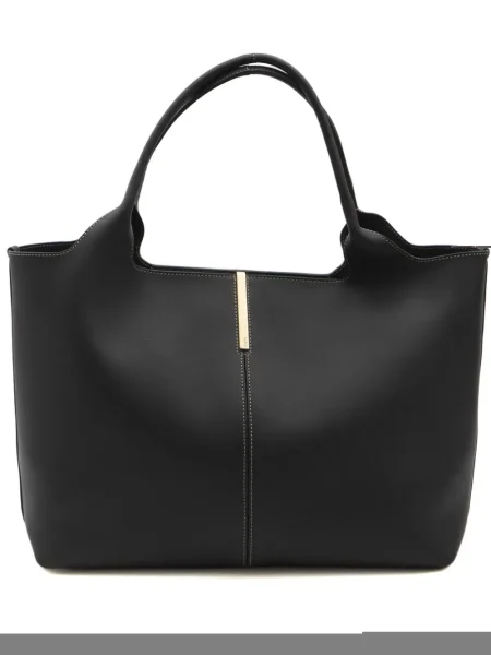 Geanta de piele Tod's din piele negru