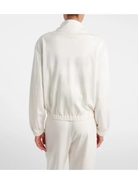 Hanorac Max Mara de mătase alb