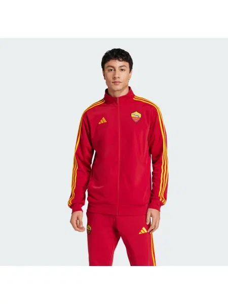 Komplet dresowy Adidas do biegania czerwony
