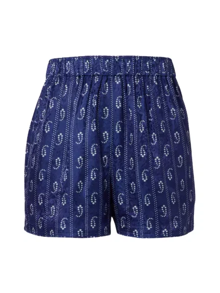 Szorty Tory Burch z nadrukiem niebieskie