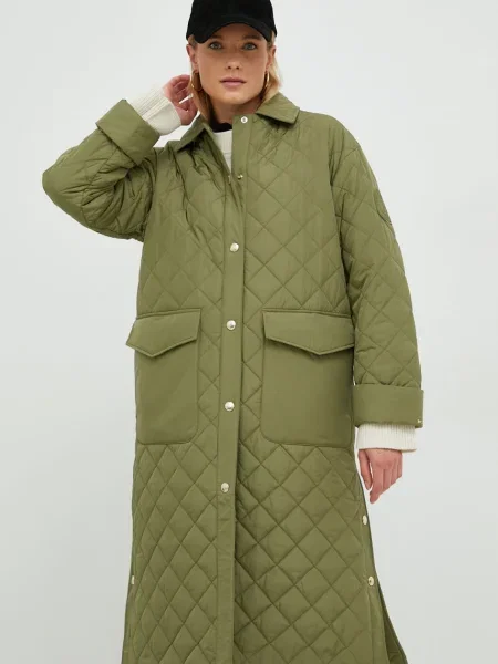 Tommy Hilfiger Hosszú kabát zöld