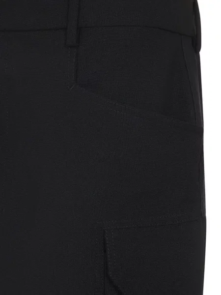 Fustă Rick Owens de lână negru