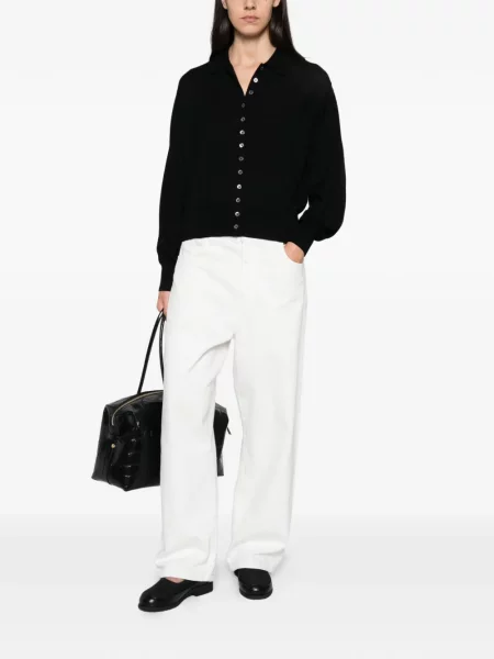 Fleece polo Polo Ralph Lauren με αυτόγραφο μαύρο