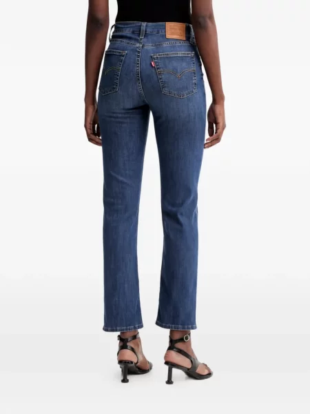 Magas derekú kordbársony széles szárú farmer Levi's® kék