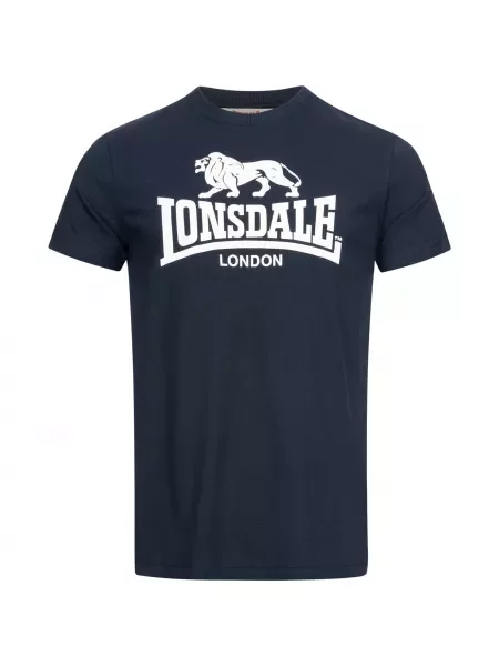 LONSDALE Tricou ST. ERNEY bleumarin alb