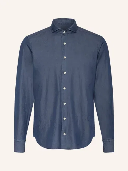 Olymp Signature Košile Tailored Fit tmavě modrá