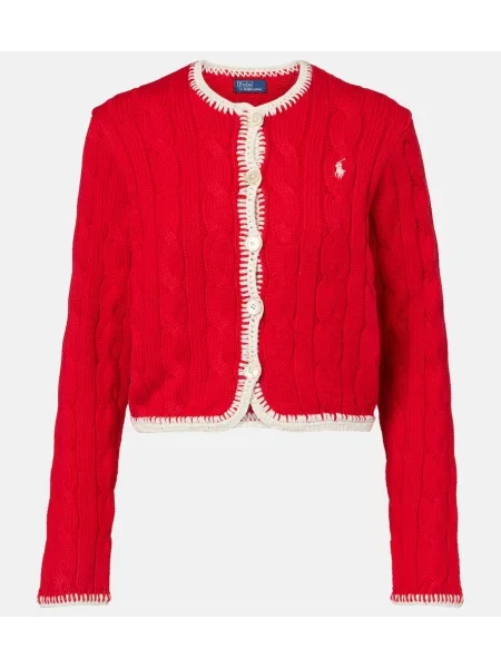 Cardigan Polo Ralph Lauren tricotate roșu