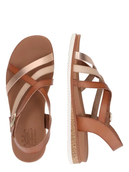 SKECHERS Remienkové sandále DESERT KISS PEAK RANK béžová zlatá hnedá