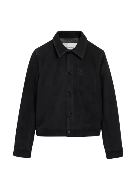 Geanta de piele Ami Paris negru