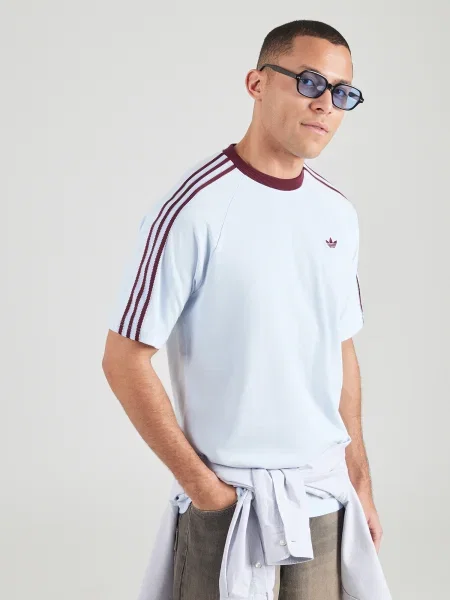 ADIDAS ORIGINALS Tričko BRITCORE svetlomodrá bordová