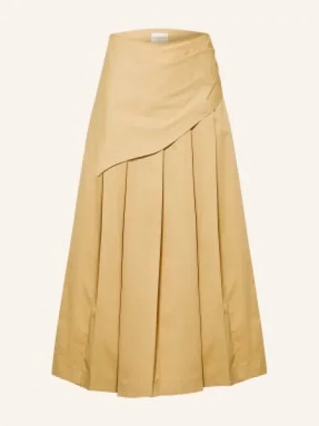 Claudie Pierlot Plisowana Spódnica beige beżowa