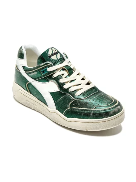 Sneakersy Diadora skórzane zielone