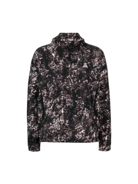 Bluza z kapturem Nike z kapturem z nadrukiem czarna