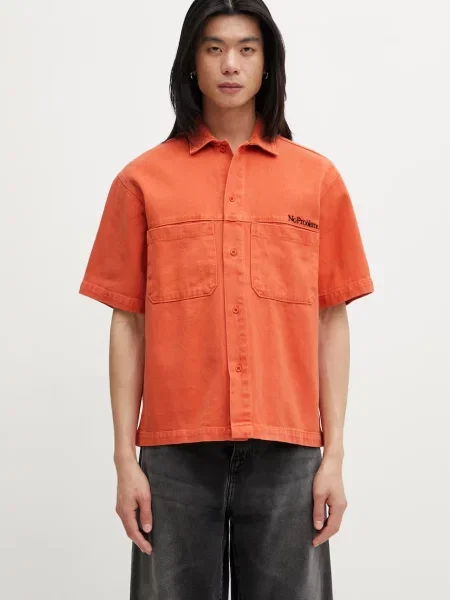 No Problemo Mini Problemo Denim cămașă bărbătească din
