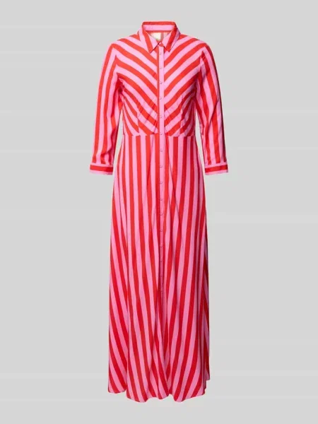 Długa sukienka z listwą guzikową na całej długości model ‘SAVANNA’ Y.a.s