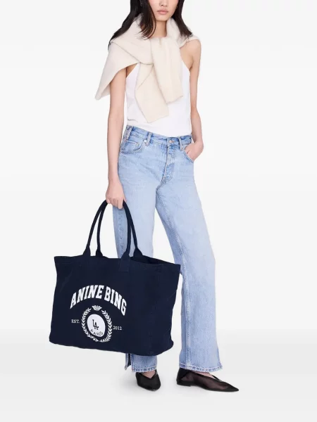 Geantă shopper Anine Bing albastru