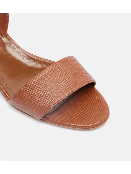 Sandále Manolo Blahnik hnedá