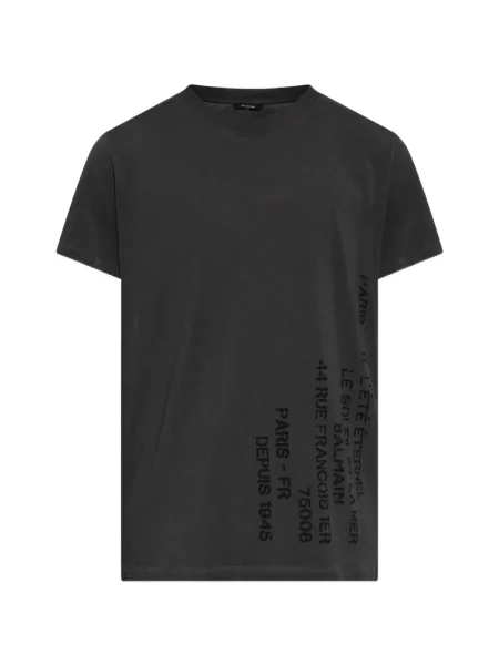 Tricou Balmain cu imagine gri