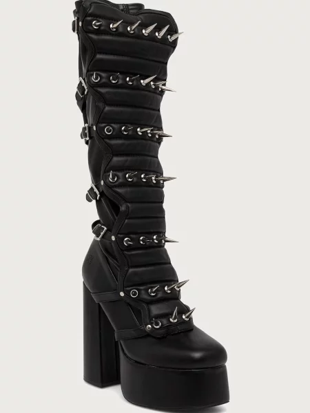 Koi Footwear kozačky nad kolena Rad-x dangerous Long Boots černé