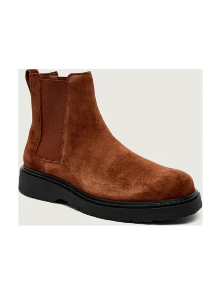 Calvin Klein Ghete chelsea CHELSEA | piele întoarsă maro