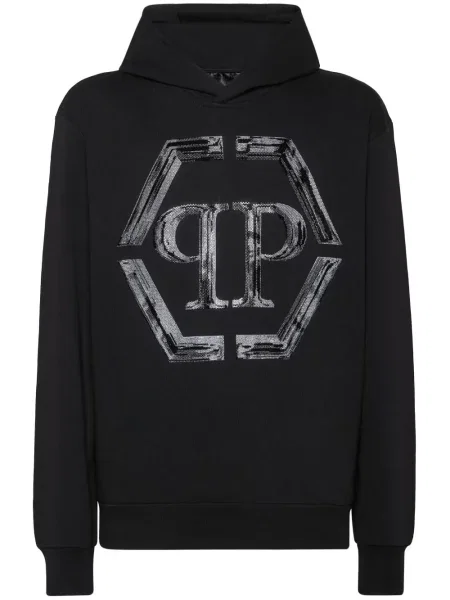 Hanorac cu glugă Philipp Plein negru