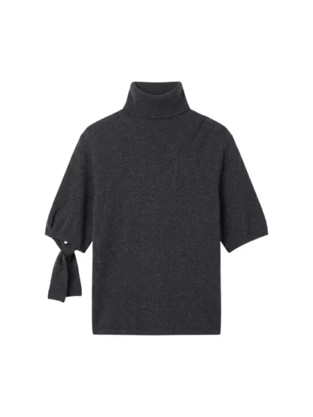 Sweter z golfem Jacquemus wełniany do golfa szary