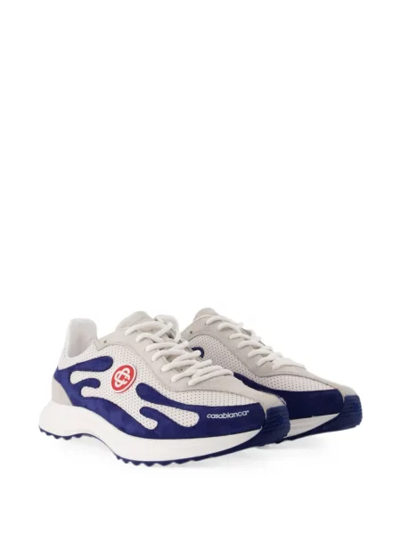 Sneakerși Casablanca cu autograf alb