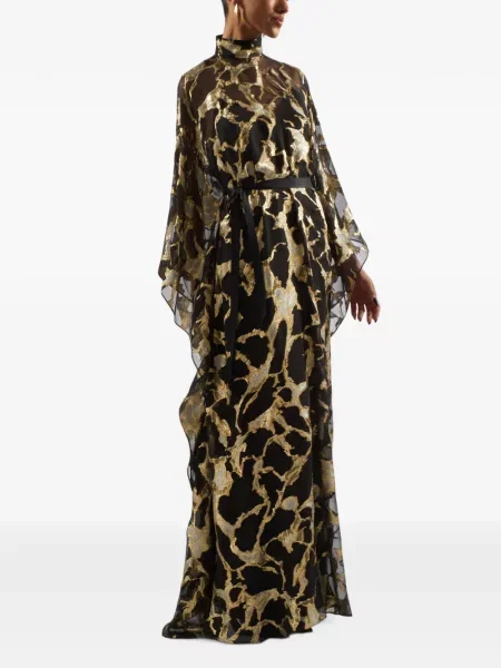 Rochie maxi Taller Marmo de mătase negru