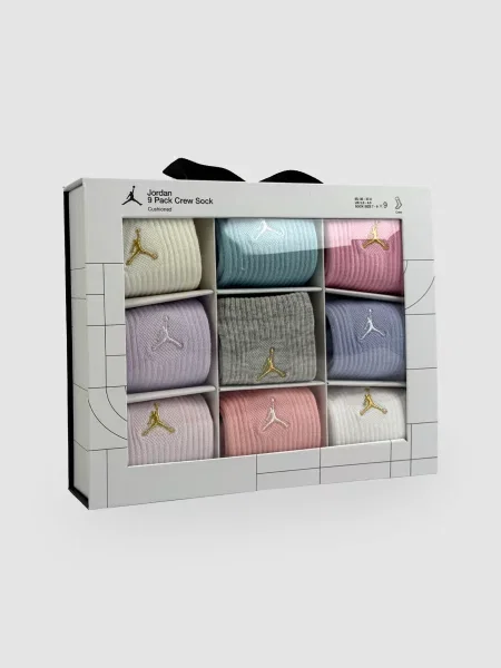 Jordan Jdn Holiday Crew Gift Box Набір шкарпеток Унісекс Мультиколор 