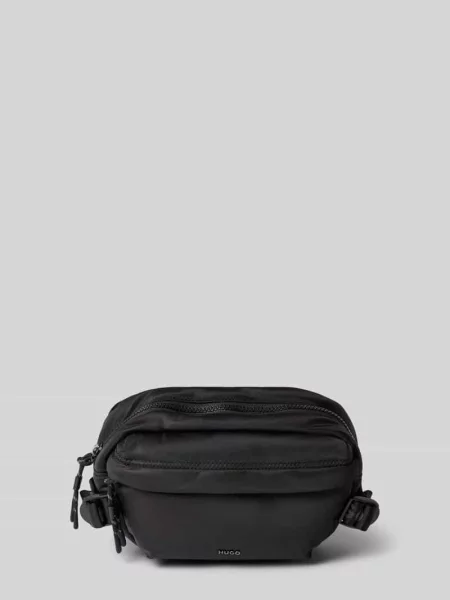 Saszetka nerka z detal z logo model AYDEN_New_WAISTBAG' Hugo czarna