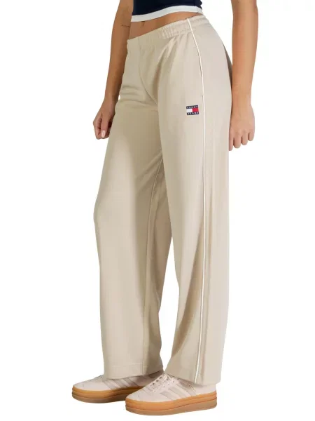 Hlače Tommy Hilfiger Jeans bež