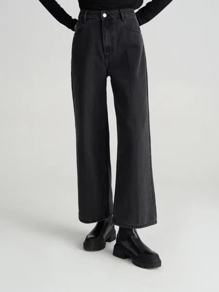 Широкі джинси DIVERSE Serante графіт