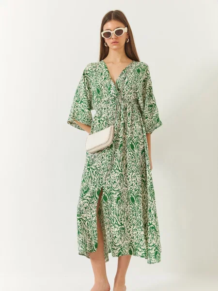 Bianco Lucci Rochie / verde bej