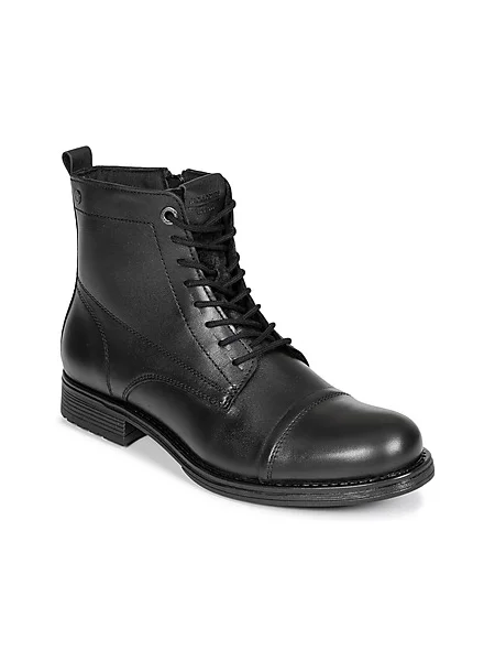 Škornji čez koleno Jack & Jones črna