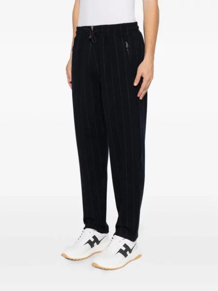 Pantaloni Eleventy cu cordon albastru