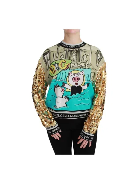 Bluza Dolce And Gabbana z dekoltem w serek