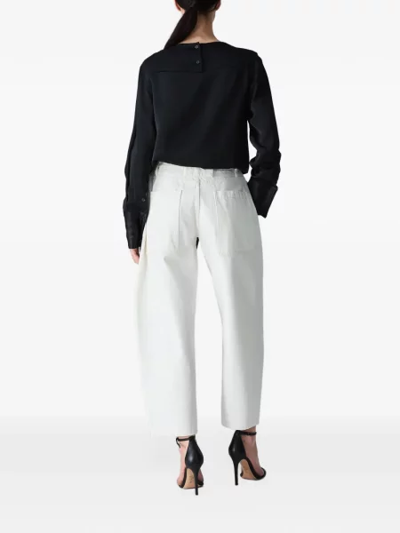 Bluză Vera Wang cu legături negru